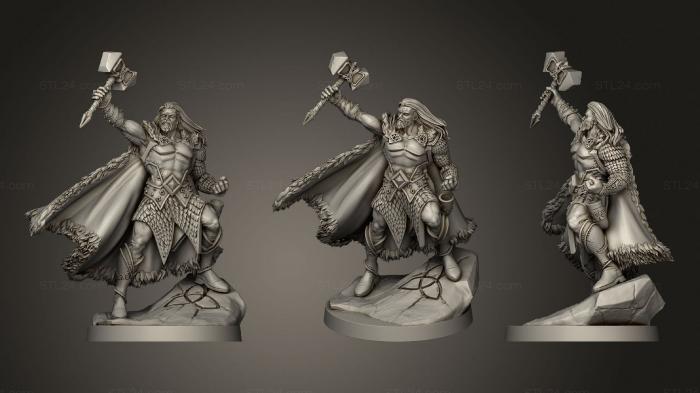 Figurines heroes, monsters and demons (Sigurd 4, STKM_3451) 3D models for cnc